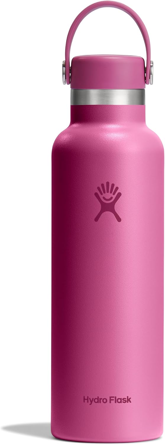 Hydro Flask Water Bottle - Insulated Stainless Steel - Non Spill, Leakproof in 24 Oz White
