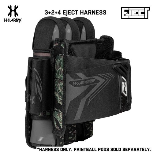HK Army 3+2 Eject Paintball Harness Pod Pack - Tigerstripe