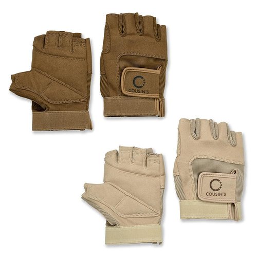 Cousin's Concert Attire Color Guard Gloves for Flag and Pole, Comfort & Grip, Durable Colorguard Gloves (Medium, Tan)