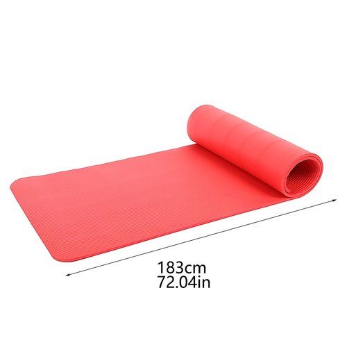 Yoga Mat Thick 1/5" Thick Non Slip Anti-Tear High Density Exercise Mat with Carrying Strap Large Yoga Mat for Floor, Gym, Fitness, Pilates, Stretching, Home Yoga, Workouts
