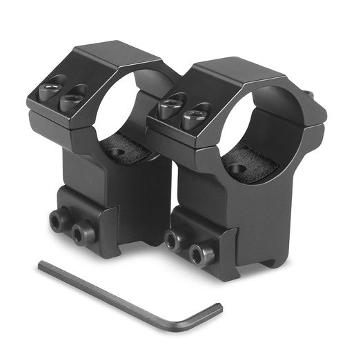 Modkin 1 Inch Dovetail Scope Rings, High Profile Scope Mount for 11 mm Dovetail Rails -2 Pieces (One has Stop pin)