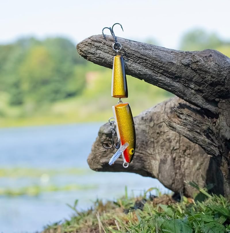 Fishing Lure - Jointed Hard Bait 4-3/8" Silver Fluorescent Chartreuse