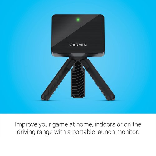 Garmin 010-02356-00 Approach R10, Portable Golf Launch Monitor, Take Your Game Home, Indoors or to the Driving Range, Up 10 Hours Battery Life, Black, (14'x20'x10') (Renewed)