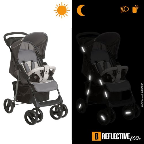 B REFLECTIVE - 2 x Kit of 10 Retro Reflective Stickers for Motorcycle, Helmets, Bike, Scooters, Stroller, Buggy, ... - Universal Adhesive - 3M™ Technology - High Visibility - Discreet - Design - Grip