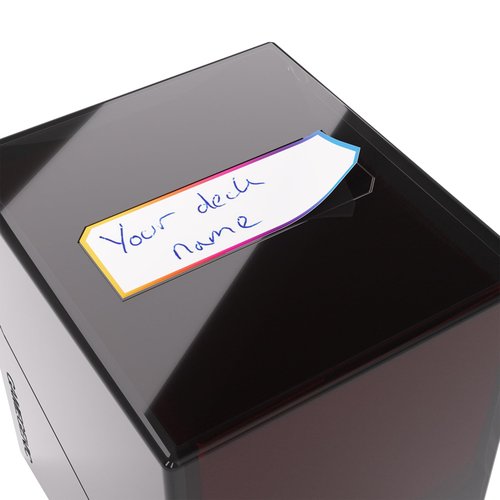 Gamegenic Bastion 100+ XL Deck Box - Compact, Secure, and Perfectly Organized for Your Trading Cards! Safely Protects 100+ Double-Sleeved Cards, Black Color, Made