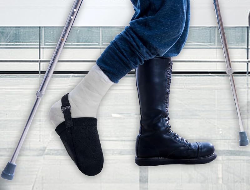 1 Pcs Cast Sock Cover for Foot - Black, Breathable Non-Slip Toe Cover