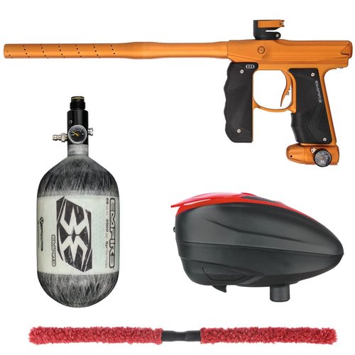 Action Village Empire Mini GS TP Contender Paintball Gun Package Kit w/ 68/4500 Tank (Dust Orange/Dust Orange, LTR Color: Black/Red)