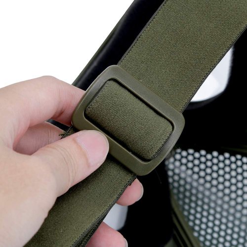 ATAIRSOFT 2 Modes Airsoft Mask Full Face Tactical Safety Protective Mask Anti-Fog Goggles Set with 3 Interchangable Lens (OD Green)