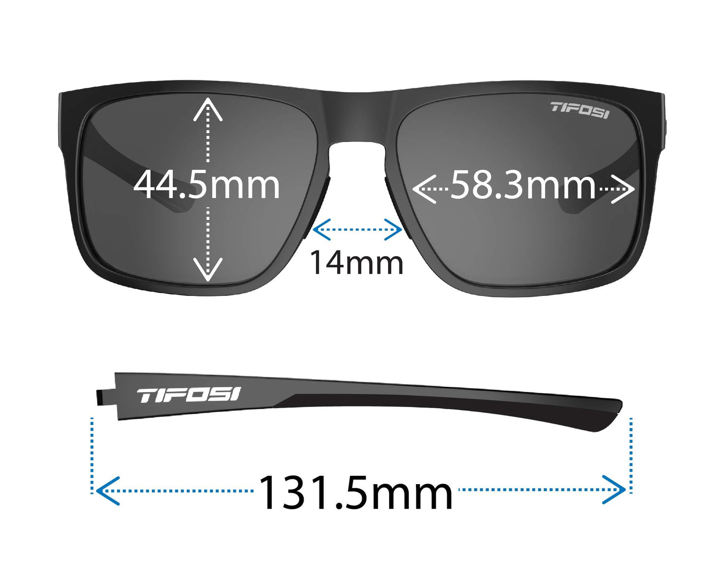 Tifosi Optics Swick Sunglasses (Blackout/Smoke lenses)