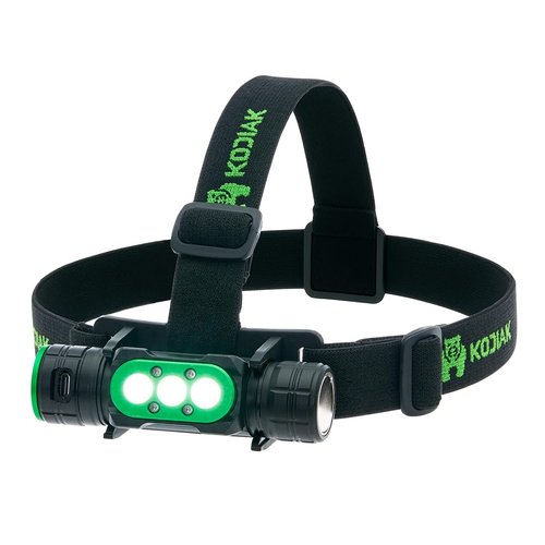 KODIAK 1500 Lumen Headlamp – Rechargeable Hard Hat Light with Detachable Work Light, Magnetic Base, USB Charging, Adjustable Tilt, 4 Brightness Modes