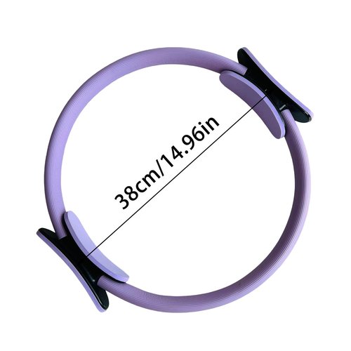 Pilates Ring Exercise Circle, 15 Inch, Dual-Grip Magic Circle for Home Gym, Muscle Toning and Strengthening (A1)
