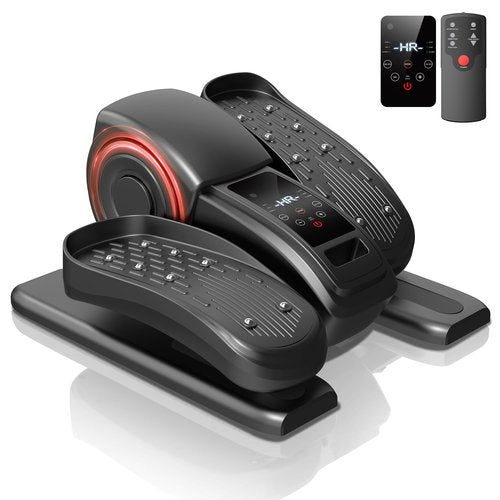 Under Desk Elliptical Machine, Ellipse Leg Exerciser as Seen on TV with Remote, Electric Seated Eclipse Foot Pedal Peddler Sitting for Senior,12 Speeds&Modes Fully Assembled for Home Office