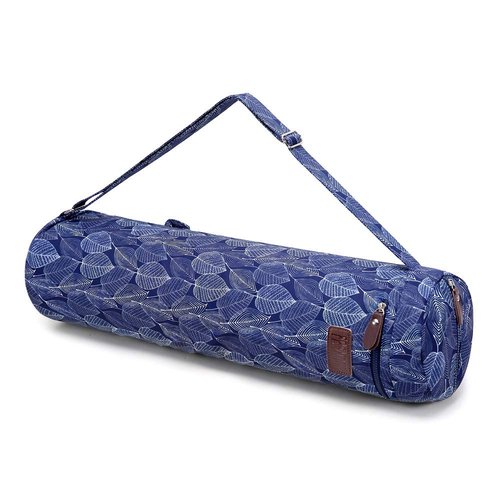 FREMOUS Yoga Mat Bag,Full-zip Exercise Yoga Mat Carrier Bag - Double Storage Pocket,Easy Access Zipper, Adjustable Shoulder Strap and Handle,Fits Most Mats(line)
