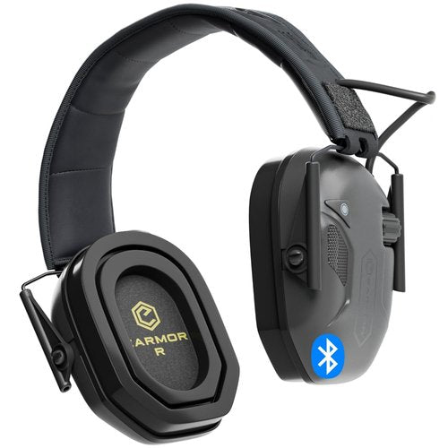 EARMOR M300T Electronic Hearing Protection with Bluetooth Shooting Earmuffs Noise Reduction for Hunting Shooting, SNR 29dB Dynamic Noise Control, Black
