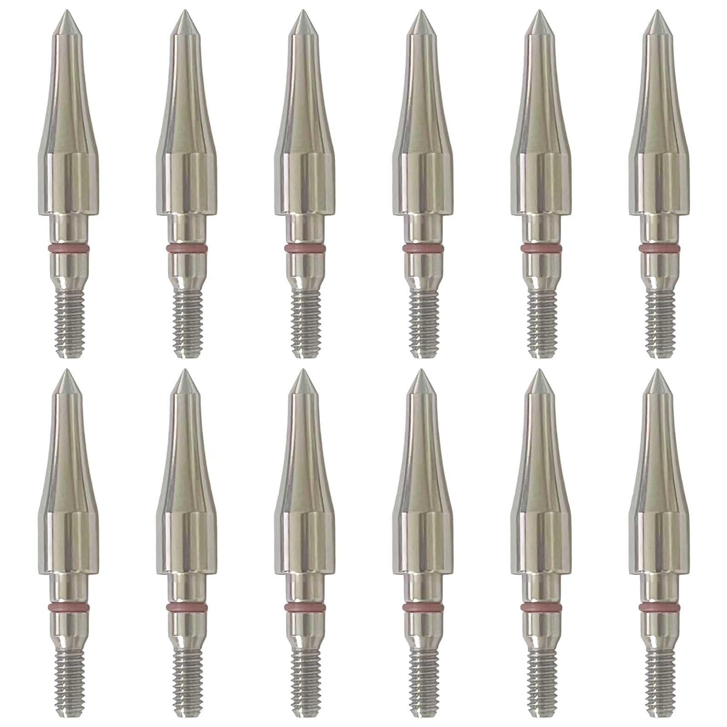 Field Points arrowheads 125 Grains Archery Field Points, 5/16" Stainless Steel Screw in Archery Field Tips and Broadheads (1 Dozen 12 PCS)