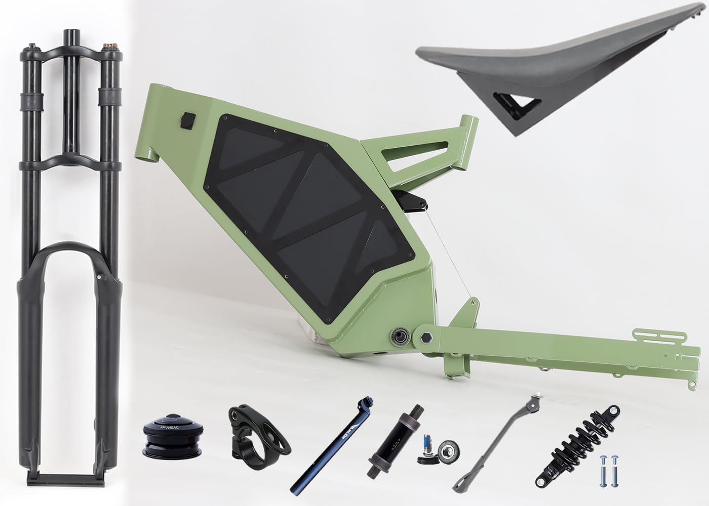 KEYU F1 Enduro ebike Frame Super Design Bicycle Frame with Battery Box for Full Bikes Motorcycle seat Frame Enduro ebike Frame kit