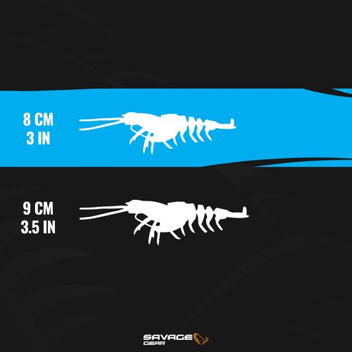 Savage Gear Manic Shrimp Weedless V2 Soft Plastic Fishing Bait, 3in, New Penny, Realistic Contours, Colors and Movement, Durable Construction, Weighted Ultra-Sharp Jig Hook