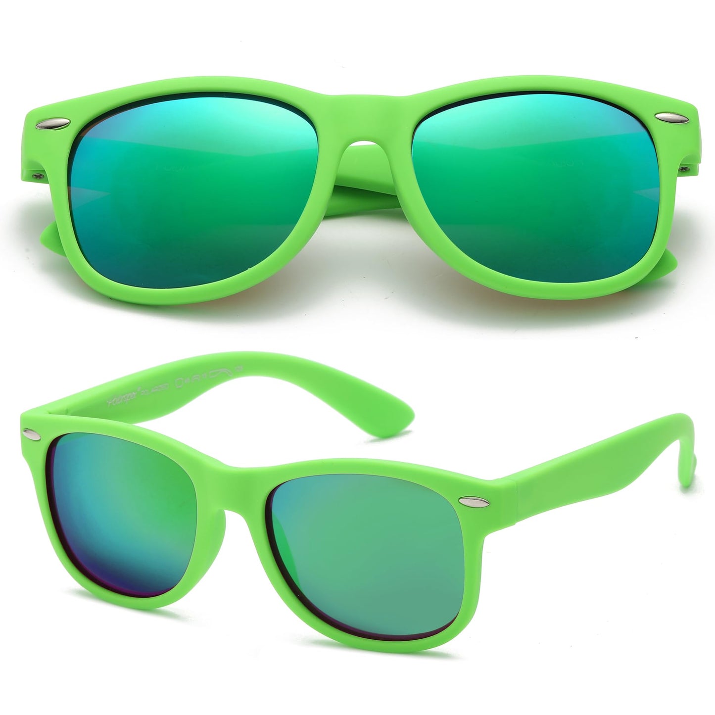 PolarSpex Toddler Boys and Girls Kids Polarized Green Style Sunglasses