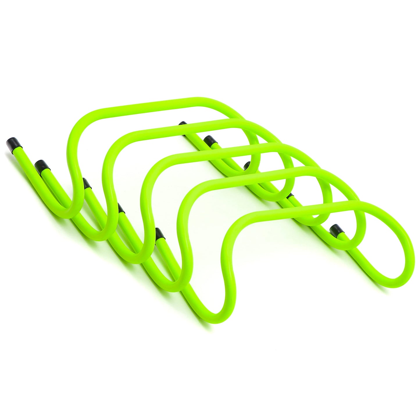 Trademark Innovations 6" Speed Training Hurdles Pack of 5 (Light Green)