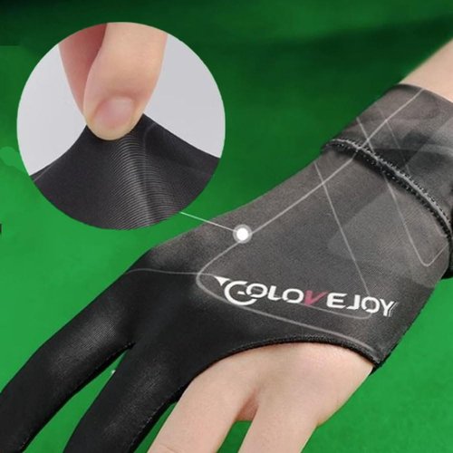 Wnddle Pool Glove Left Hand, Billiard Pool Gloves for Left Hand 3 Finger, Snooker Cue Sport Glove Popular, Billiards Glove, Sizes for Men & Women (Black)