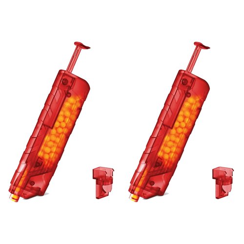 Airsoft Speed Loader Applicable to 6mm BBS 100 Rounds, Quick Reload - Red,2 Pack