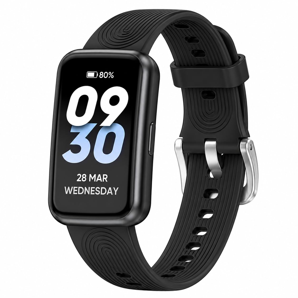 Pedometer Watch No App/Phone Required Slim Fitness Tracker, 30 Meters Waterproof 1.47'' Smart Watch, Heart Rate & Blood Oxygen Monitor Step Counter for Men Women