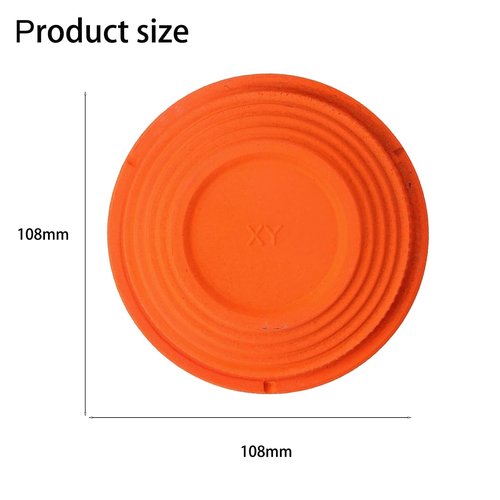 Biodegradable Clay Pigeons (96-Pack) - 108mm High-Visibility Orange Targets for Skeet & Trap Shooting, Eco-Friendly Shattering Discs