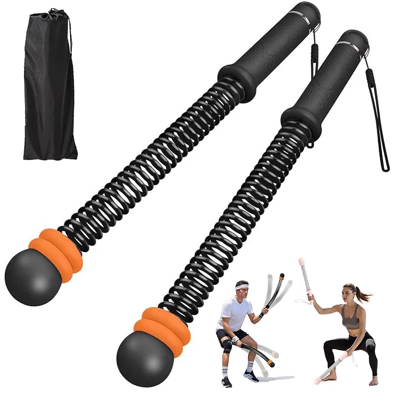 Ropeless Battle Ropes for Home Gym – Portable Cordless Training Rope (Black)