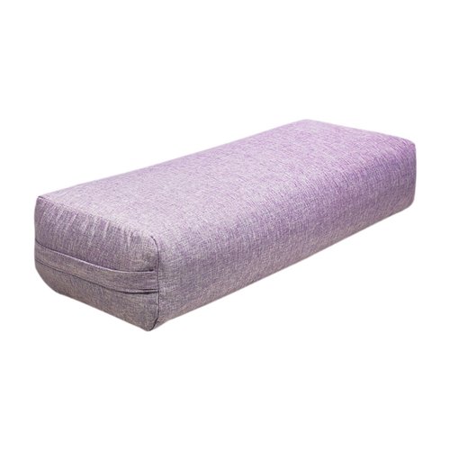 Vaveren Yoga Bolster Rectangular Pillow Multifunctional Yoga Prop for Legs Lightweight Professional Easy to Clean Cushion with Handle, Violet