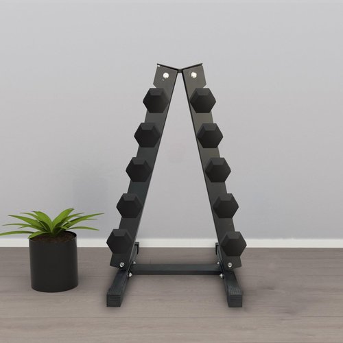 6 Tier Dumbbell Rack Stand Only, Steel A-Frame Dumbbell Weight Rack for Home Gym, 660 Lbs