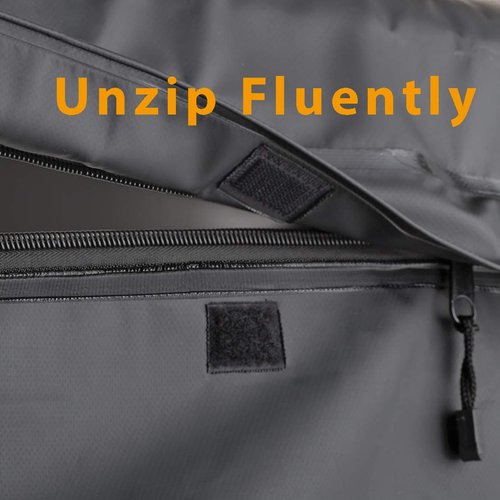 CZC AUTO Hitch Cargo Carrier Bag, 20 cu. ft Waterproof/Rainproof/Weatherproof Cargo Traveling Bag for Car Truck SUV Vans' Hitch Trays and Hitch Baskets, Safe Steady Durable Soft, Black