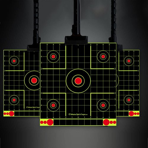 ATFLBOX 25Pack 12x12 inch Splatter Paper Targets and Adhesive Target Papers.Shooting Outdoor and Indoor. Rective Shooting Targets for Air Gun - Rifle - Pistol - Airsoft - Air Rifle