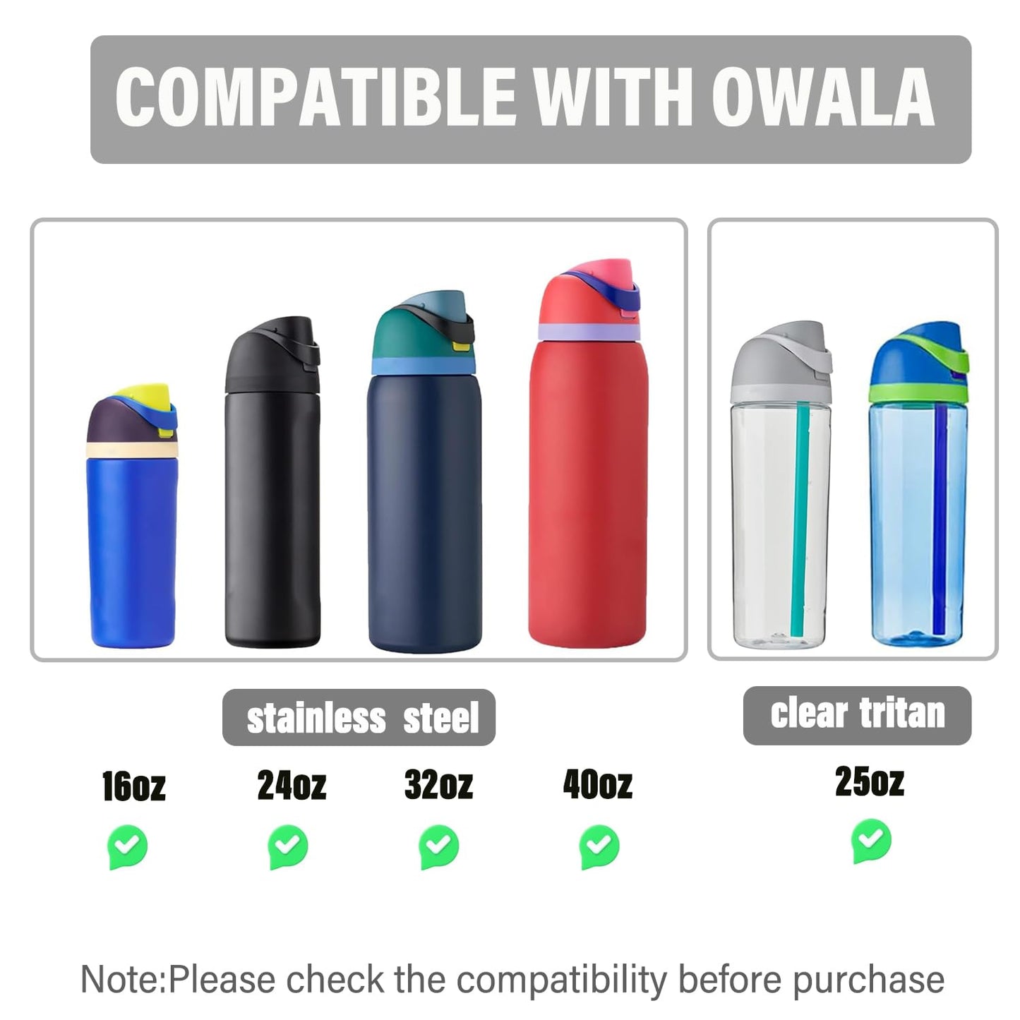 Replacement Lid for Owala Freesip, Compatible with Owala Cup 16oz 24oz 32oz 40oz, One Button Water Bottle Top Lid Replacement Accessory and Straws, Leakproof, BPA-Free (Orangepink)