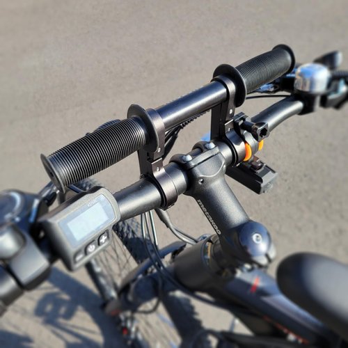 HANEVEAR Kids Bike Handlebars Extender, 2 in 1 Child Bike Handlebar & Bicycle Handlebar Extension, 11.8" MTB Bracket Accessories for Mountain Bike BMX Cycling, Fit 25-32mm Bars Caliber