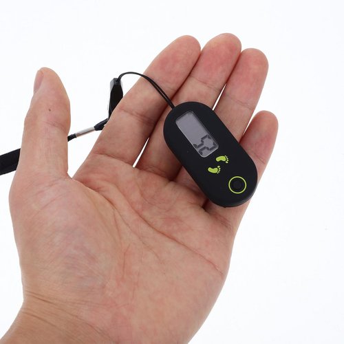 Veemoon 3D Digital Pedometer Accurate Step Counter Walking Distance Miles Calorie Counter Exercise Time Silent with Clip and Lanyard for Men Women Exercise