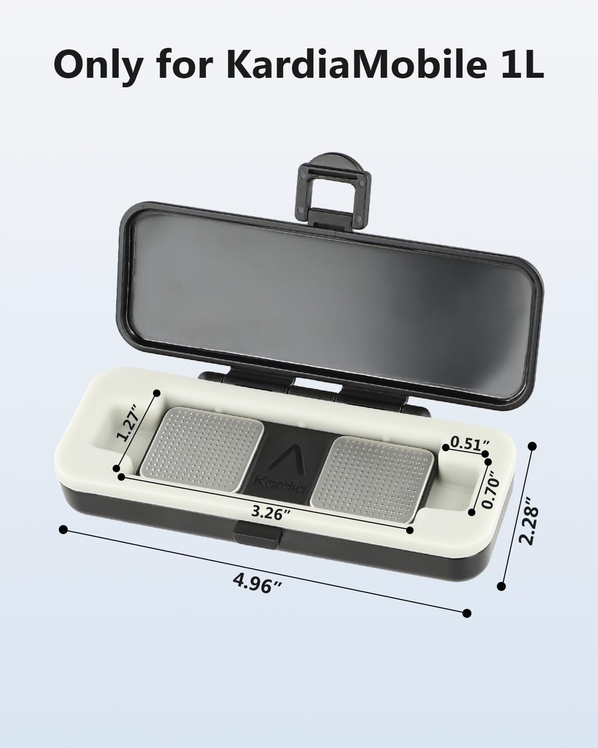 Kardia Mobile Case Only for KardiaMobile 6L EKG Heart Monitor, KardiaMobile 6L Case with Silicone Pad for Travel and Portable, Protect Kardia (CASE ONLY)