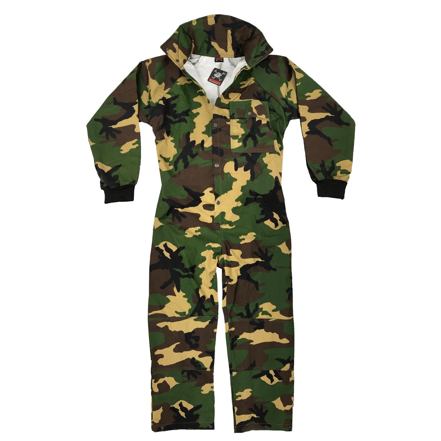 Maddog Durable Ripstop Step-In Coveralls | Full Body Paintball, Airsoft, Mechanic, Outdoor Work Protective Wear Jumpsuit - Camoflauge - Small
