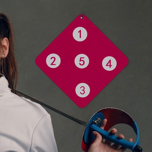 DYNWAVE Fencing Target Practice Board Easy to Install Portable Improving Accuracy and Skill for Fencers Fencing Gears Training Tool