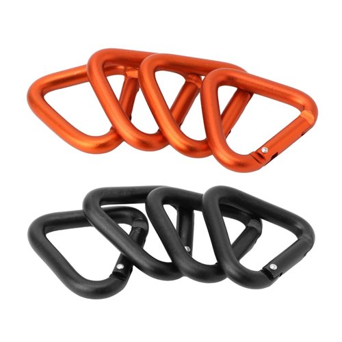 Carabiner Clip Triangular Climbing Buckle Aluminum Alloy Heavy Duty Locking Hook for Camping Fishing Hiking Traveling