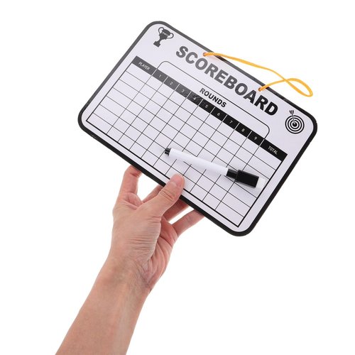 POPETPOP 1 Set Golf Scorecard Board Erasable with 1 Pen Plastic Whiteboard Dry Erase Score Card Holder Accessories for Men Women Golfer