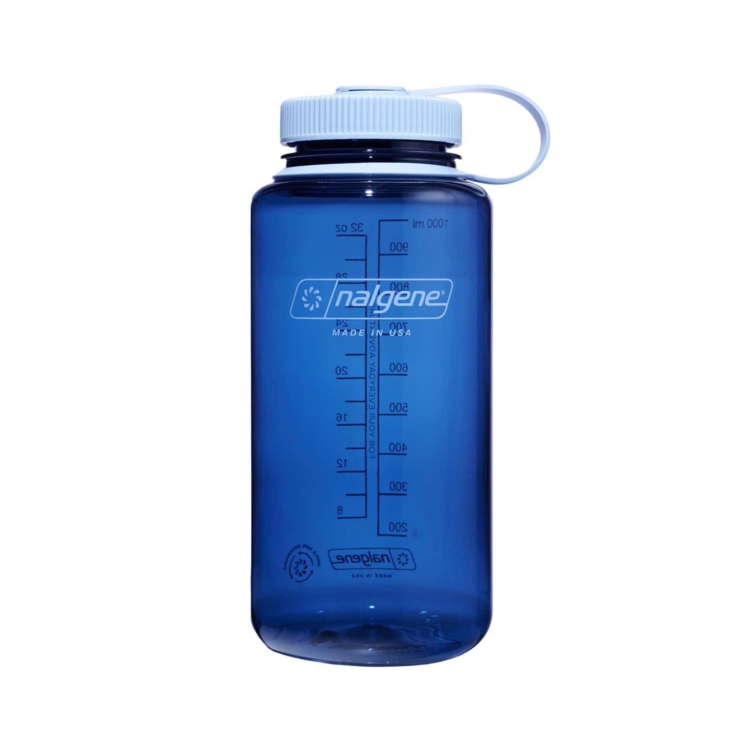 Nalgene 32 oz Wide Mouth Water Bottle, Indigo