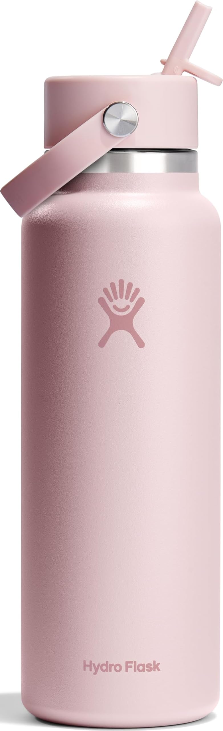 Hydro Flask 40 Oz Wide Mouth Stainless Steel Water Bottle with Leakproof Straw Lid - Agave Green (Variation: Tonal Trillium+1+40 Ounces)