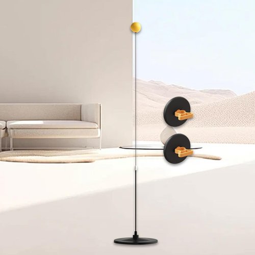 Menolana Boxing Reaction Ball Boxing Reflex Ball Fitness with Paddles Home Gym with Suction Cup Base Professional Table Tennis Trainer, Black