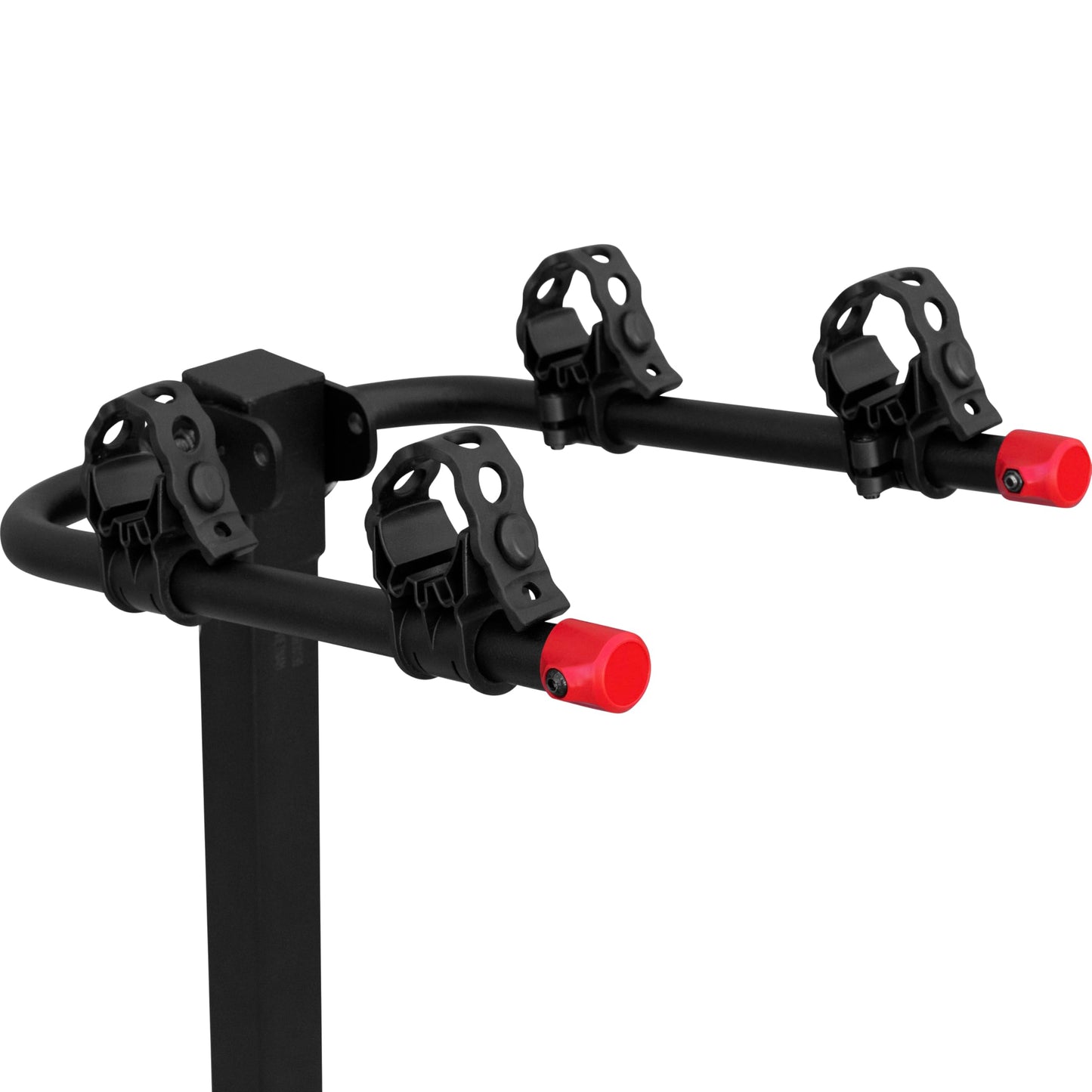 Retrospec Lenox 2-5 - Bike Hitch Rack for Cars, Trucks, SUVs with 2” Hitch | Foldable Steel Frame with Anti-Rattle Adapter, Tie Down Cradles and Straps - Fits Most Frames,Black