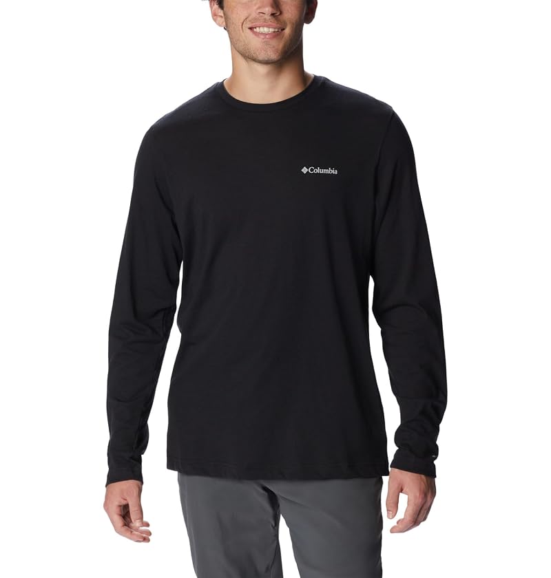 Columbia Thistletown Hills Long Sleeve Crew – Black, Large
