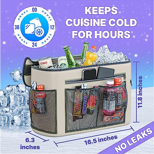 Kayak Cooler Behind Seat Waterproof Grey for Kayaking