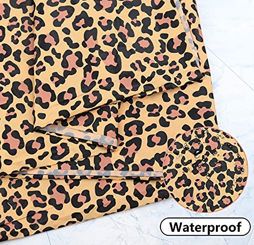 Leopard Table Covers 5 Pack - Jungle Safari Animal Print Party Supplies