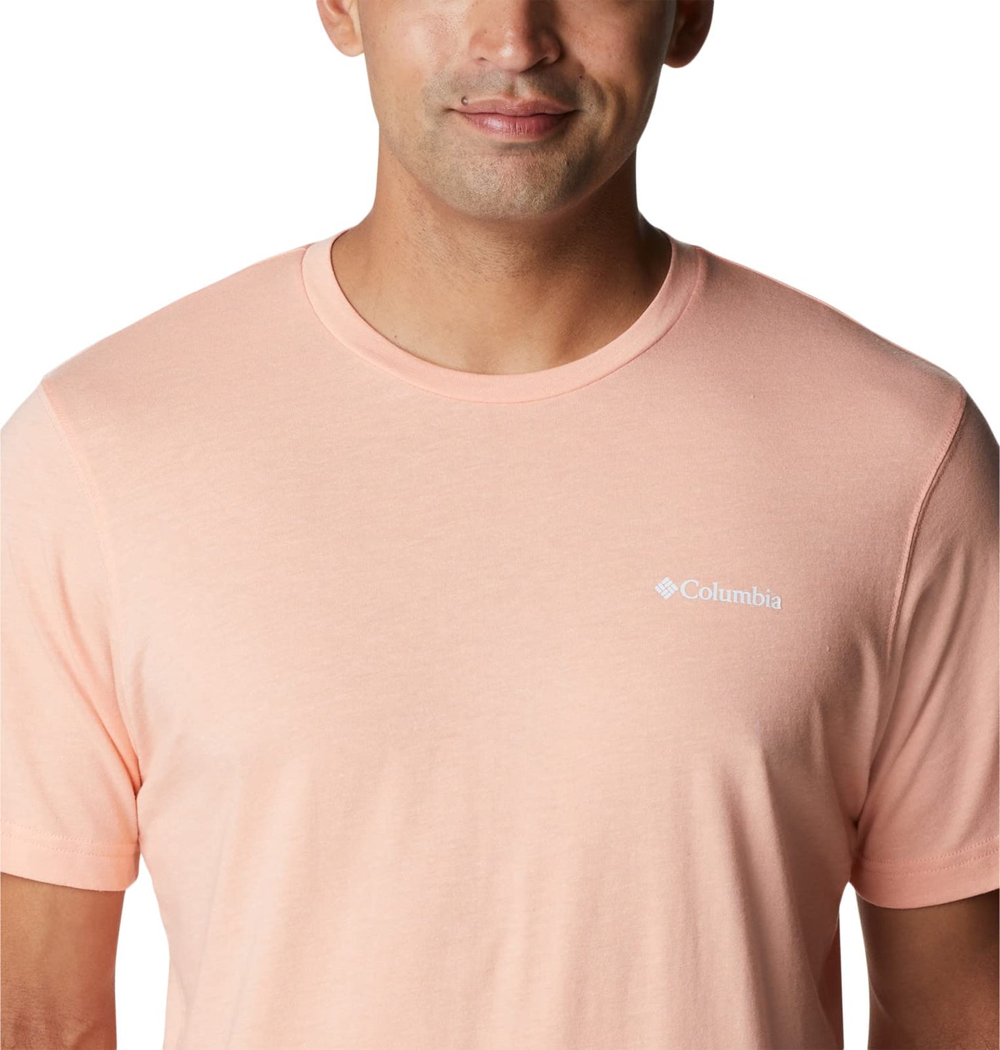 Columbia Men's Thistletown Hills Short Sleeve, Coral Reef Heather, XX-Large