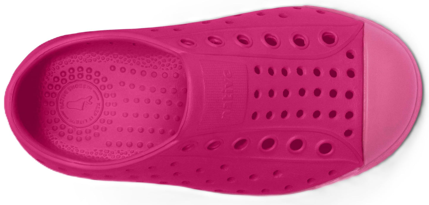 Native Shoes Unisex-Kids Jefferson Sneakers, Radberry Pink/Azalea Pink, 2 Little Kid