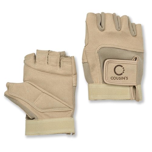 Cousin's Concert Attire Color Guard Gloves for Flag and Pole, Comfort & Grip, Durable Colorguard Gloves (Medium, Tan)